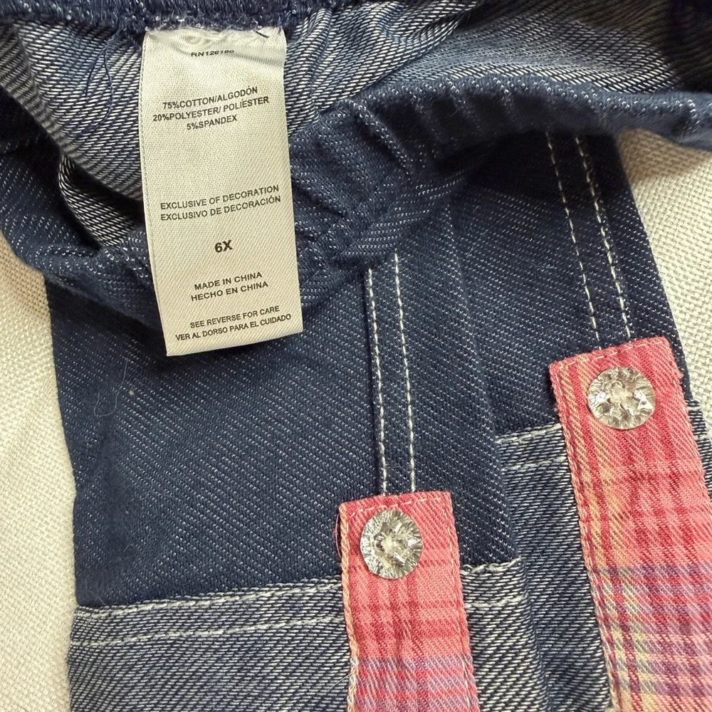 Little Lass Pink Plaid Button-Down Shirt with Floral Back - Picture 6 of 6